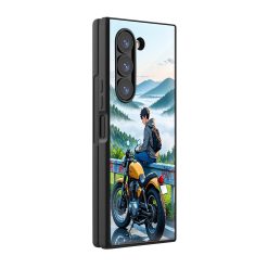 Anime Road Trip Samsung Z Fold Glass Case