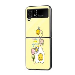 Golden Sun Samsung Z Flip Glass Case
