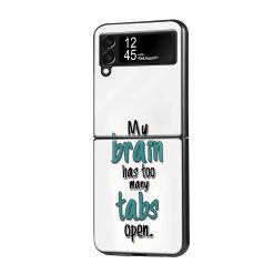 Positive Thoughts Samsung Z Flip Glass Case