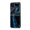 Glossy Marble Samsung Z Flip Glass Case