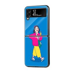 Giggle Gal Samsung Z Flip Glass Case