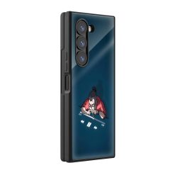 Play Pause Samsung Z Fold Glass Case