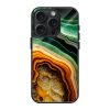 Green Marble Abstract Glass Case