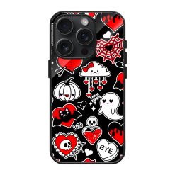 Kawaii Goth Sticker Glass Case