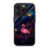 Neon Flamingo Glass Case