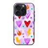 Vibrant Heart Sketch Glass Case