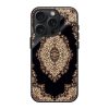 Black Persian Rug Pattern Glass Case