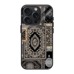 Vintage Carpet Glass Case