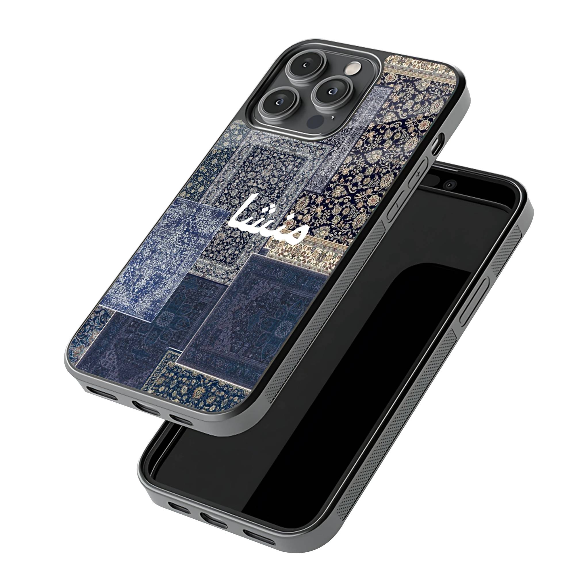 Blue Manshaa Patchwork Glass Case - Image 3