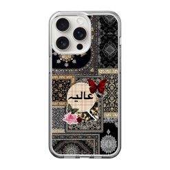 Red Butterfly Carpet Clear Case