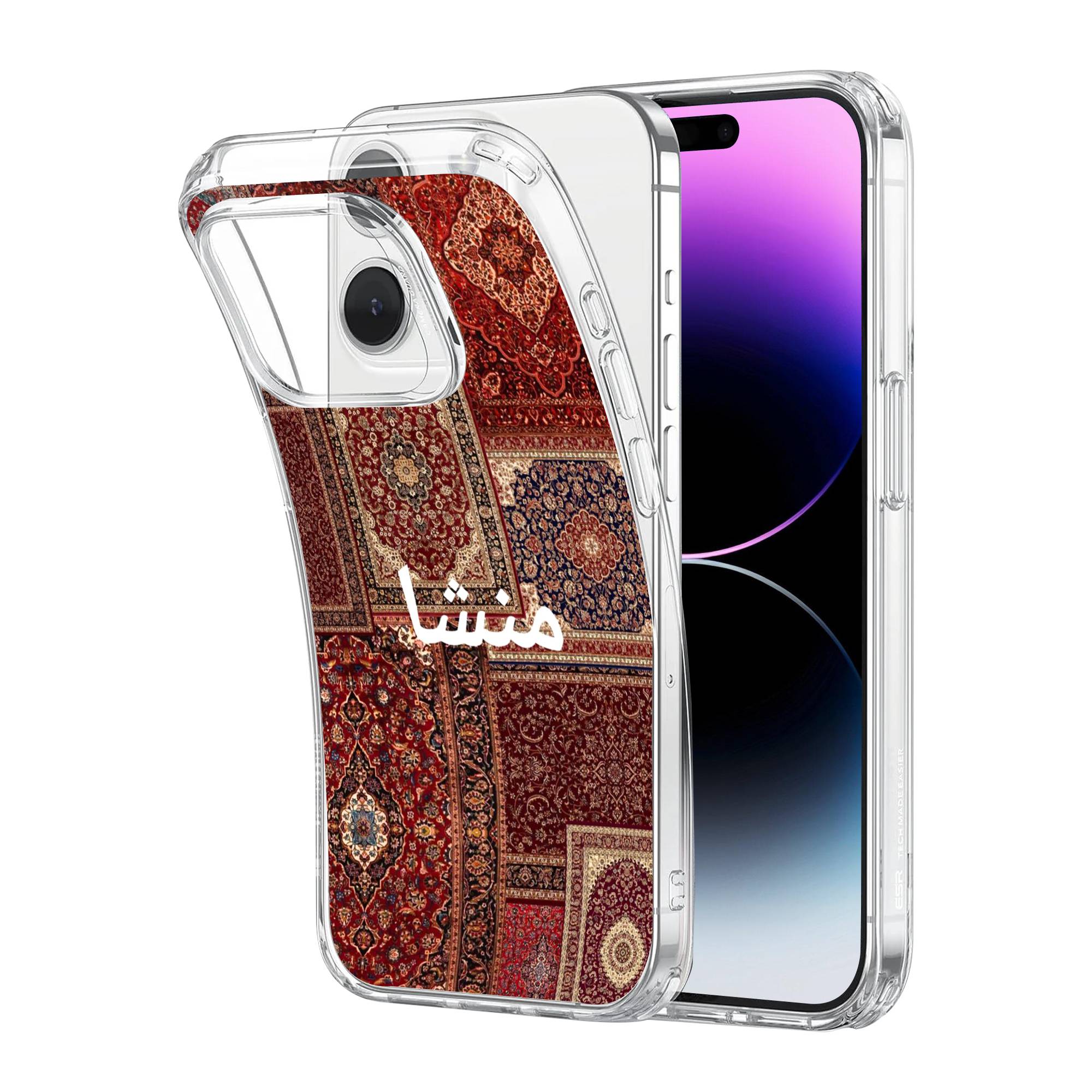 Red Manshaa Patchwork Clear Case - Image 2