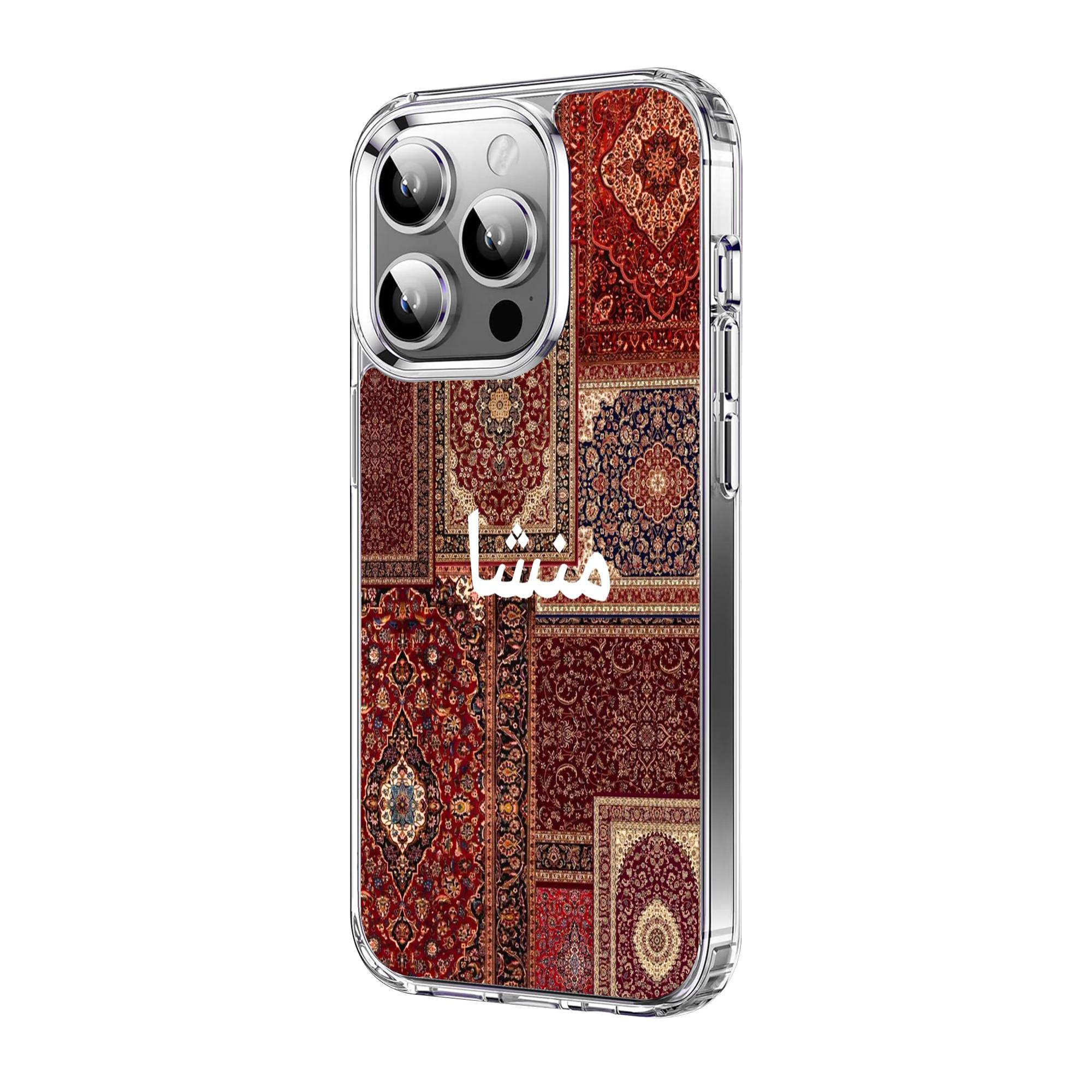 Red Manshaa Patchwork Clear Case - Image 3