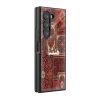 Red Manshaa Patchwork Samsung Z Fold Glass Case