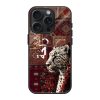 Red Leopard Carpet Glass Case