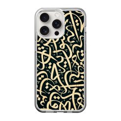 Gold Abstract Pattern Clear Case