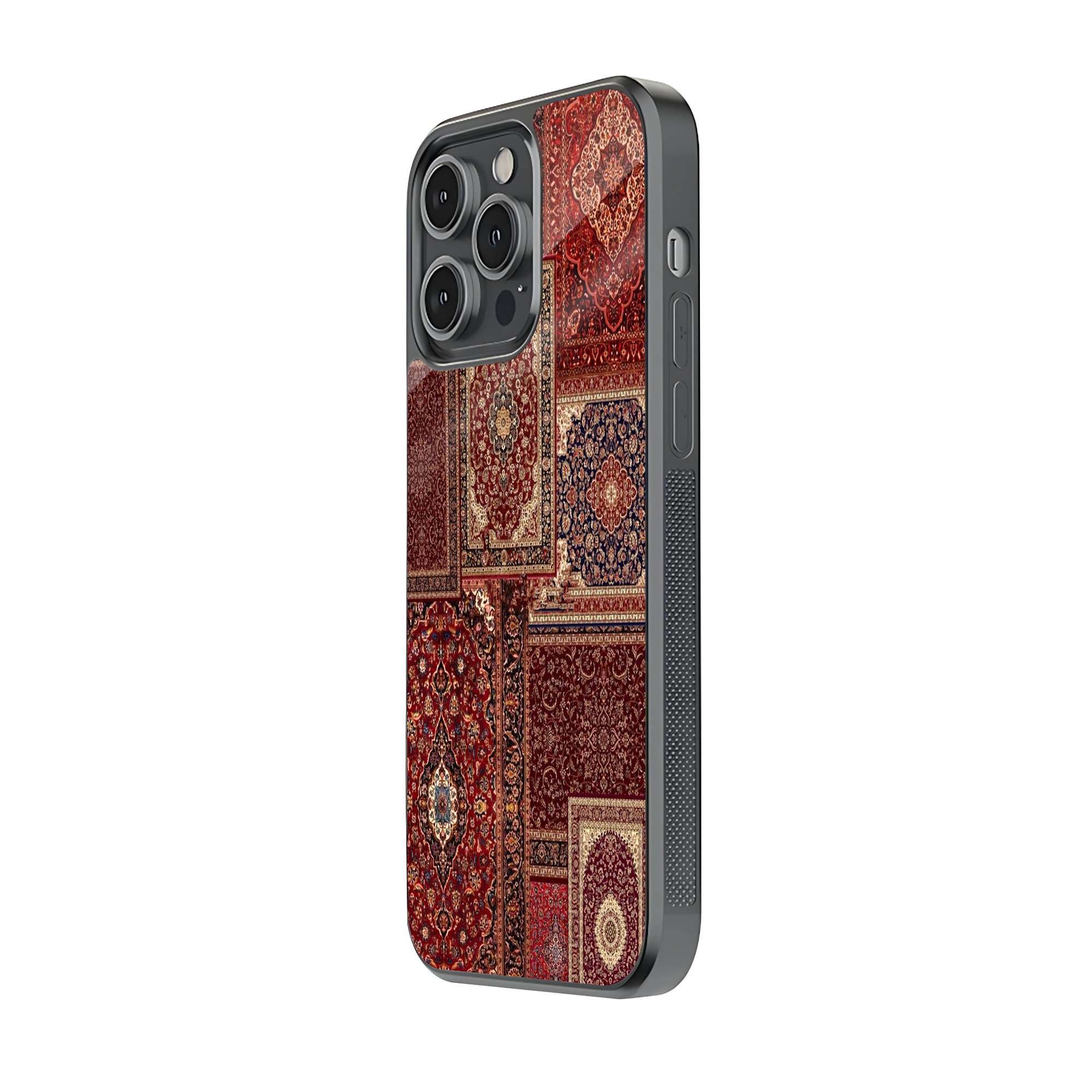 Red Manshaa Patchwork Glass Case - Image 2