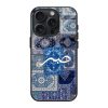 Blue Persian Carpet Art Glass Case