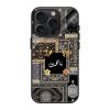 Black & Gold Patchwork Glass Case