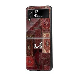 Fatimah Patchwork Rug Samsung Z Flip Glass Case