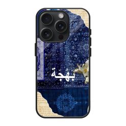 Blue Medallion Glass Case