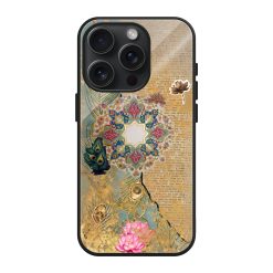 Indigo Bloom Glass Case