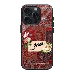 Crimson Red Butterfly Glass Case