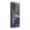 Blue Manshaa Patchwork Samsung Z Fold Glass Case