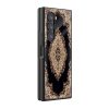 Black Persian Rug Pattern Samsung Z Fold Glass Case