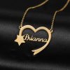 Heart with Star Name Necklace