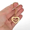 Cute Heart Name Keychain