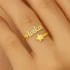 Personalized Star Name Ring