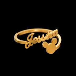 Mickey Name Ring