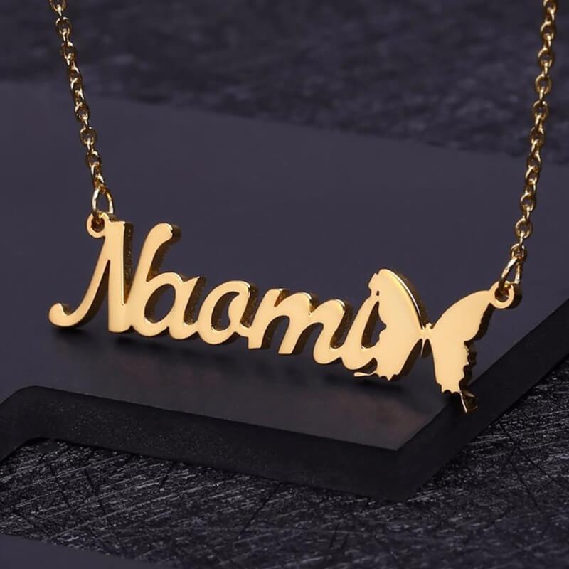 Butterfly Fancy Name Necklace - Image 2