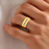 Adjustable Broad Name Ring