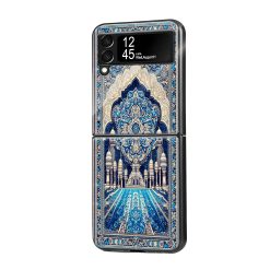 Blue Mosque Art Samsung Z Flip Glass Case