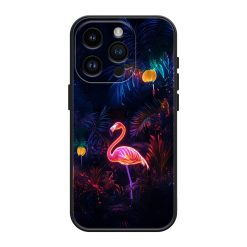 Neon Flamingo Silicone Case