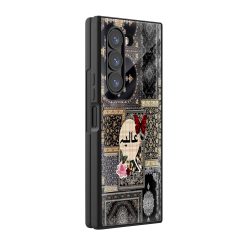 Red Butterfly Carpet Samsung Z Fold Glass Case