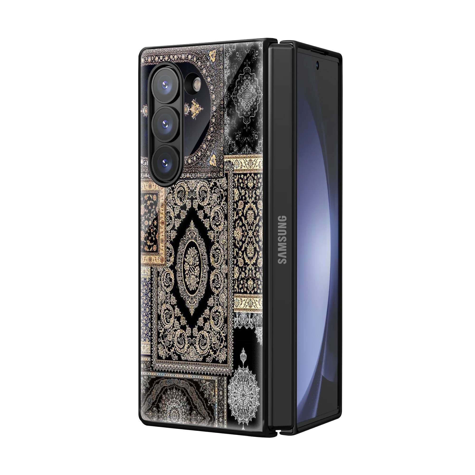 Vintage Carpet Samsung Z Fold Glass Case - Image 2