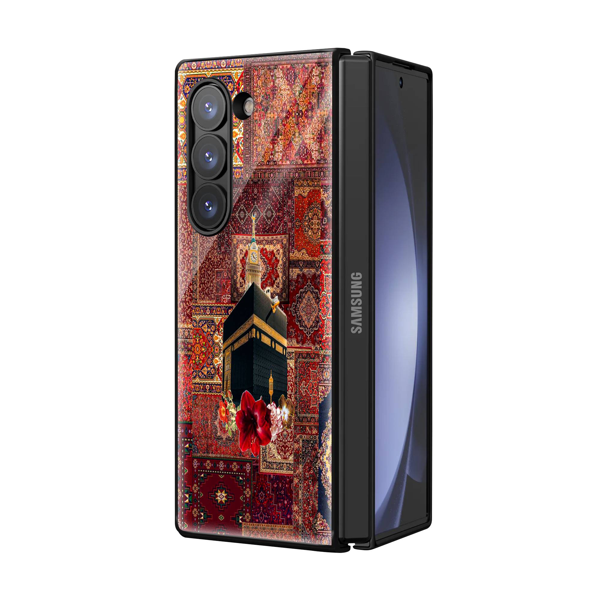 Mecca Clock Tower Samsung Z Fold Glass Case - Image 2