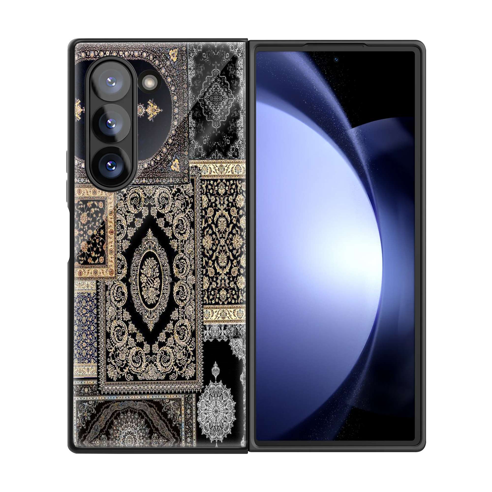 Vintage Carpet Samsung Z Fold Glass Case - Image 3
