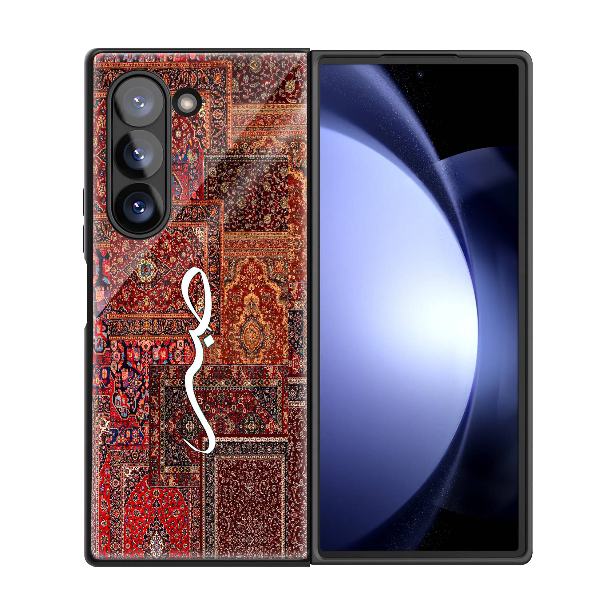 Persian Rug Patchwork Samsung Z Fold Glass Case - Image 3