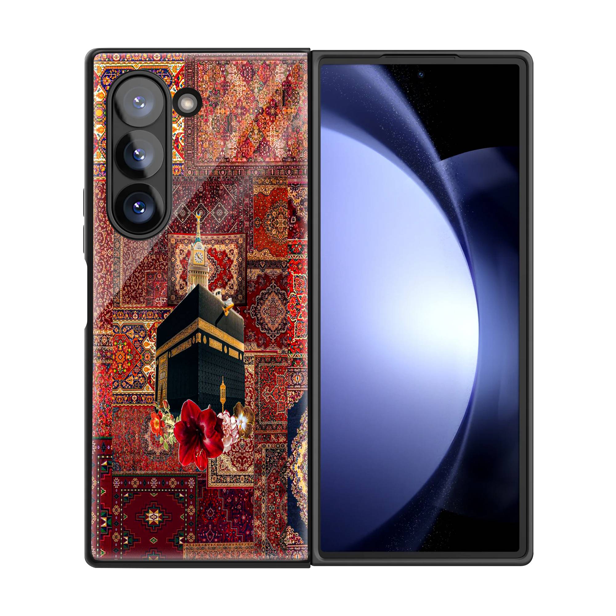 Mecca Clock Tower Samsung Z Fold Glass Case - Image 3
