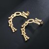 Letter Curve Name Earrings