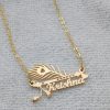 Morpankh Design Name Necklace