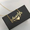 Bottom Heart Name Necklace