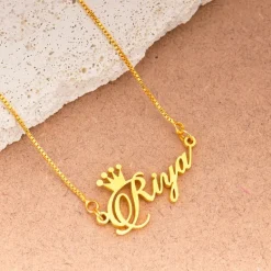 Crown Name Necklace