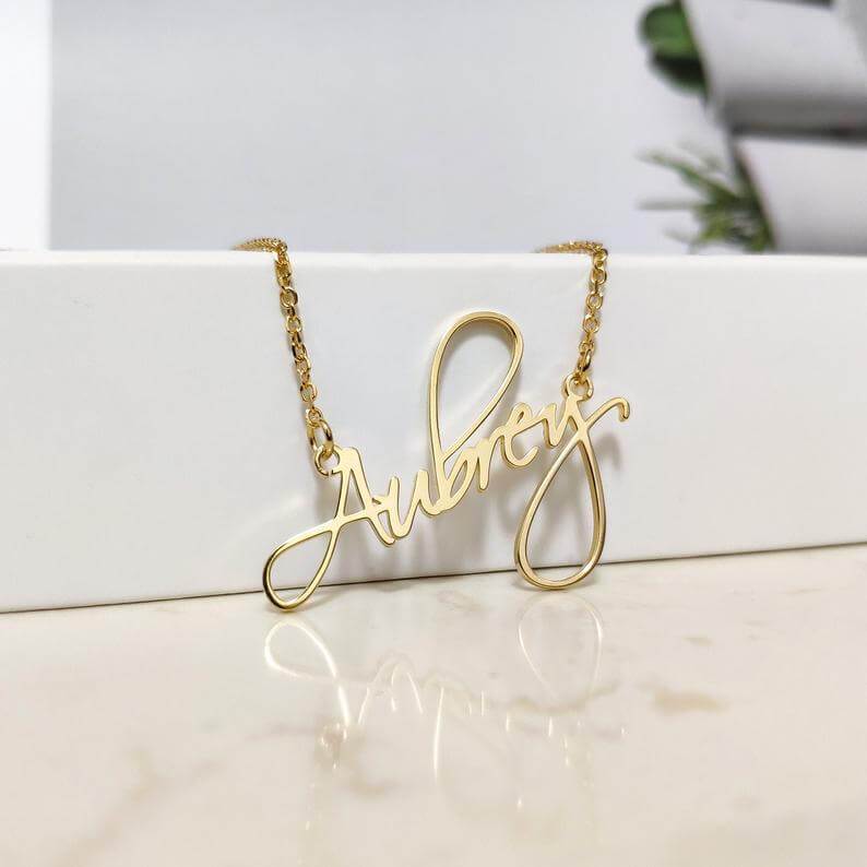 Cursive Stylish Name Necklace