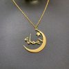 Half Moon Name Necklace