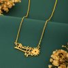 Floral Name Necklace