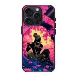 Pink Silhouette Glass Case